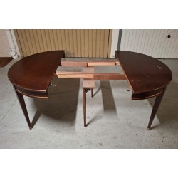 Table acajou ronde style louis 16 diamètre 110cm