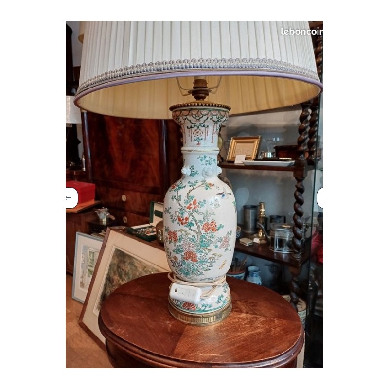 Vase de Chine monté en lampe