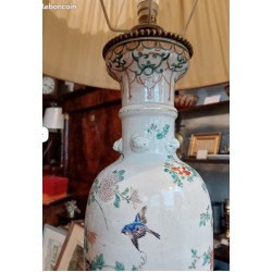 Vase de Chine monté en lampe