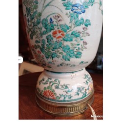 Vase de Chine monté en lampe